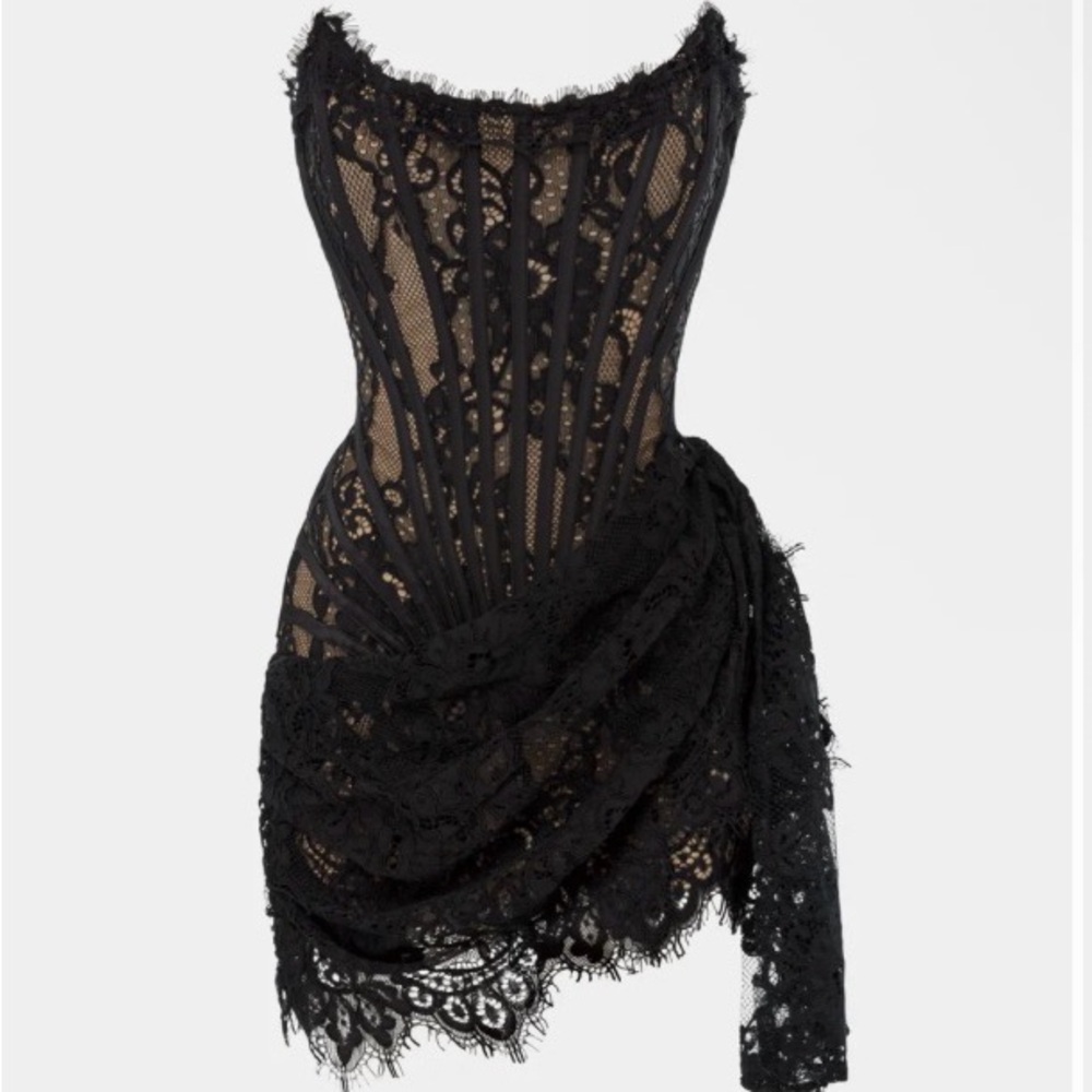 Elegant Black Lace Dress